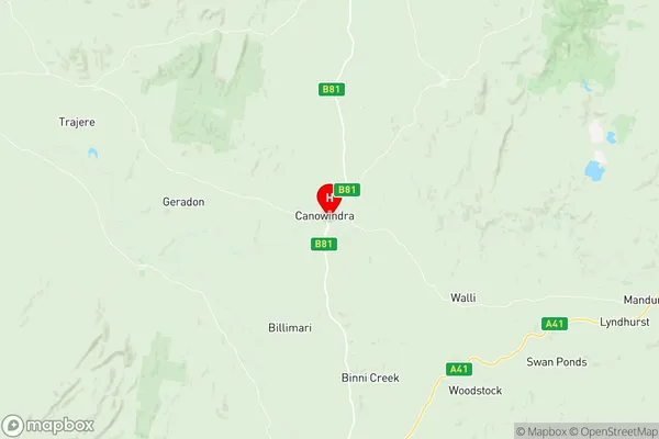 Cowra Region, New South Wales Region Map