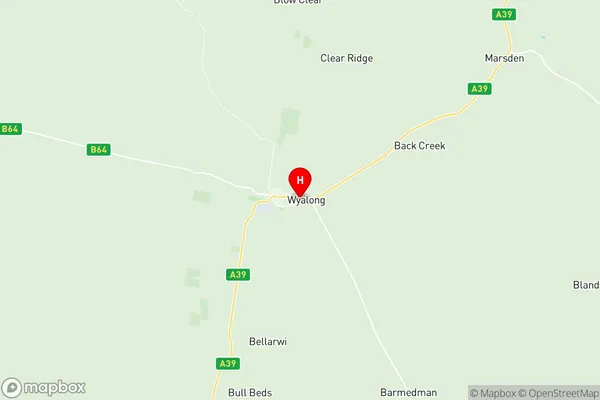 West Wyalong, New South Wales Region Map