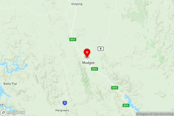 Mudgee, New South Wales Region Map