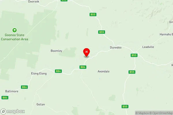 Mudgee Region West, New South Wales Region Map