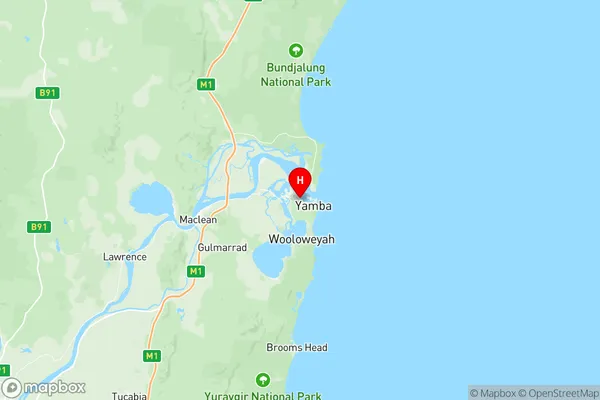 Maclean Yamba Iluka, New South Wales Region Map