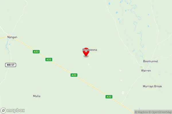 Nyngan Warren, New South Wales Region Map