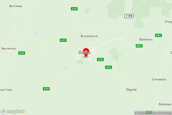 Dubbo South, New South Wales Region Map