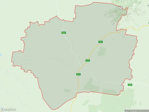 ZipCode 2827 Areas Map for Gilgandra