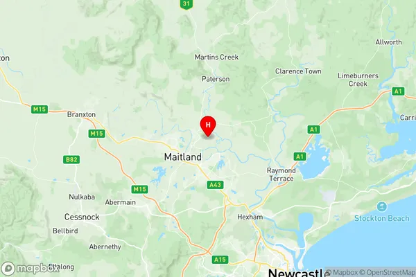 Maitland North, New South Wales Region Map