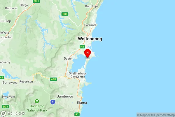 Windang Primbee, New South Wales Region Map