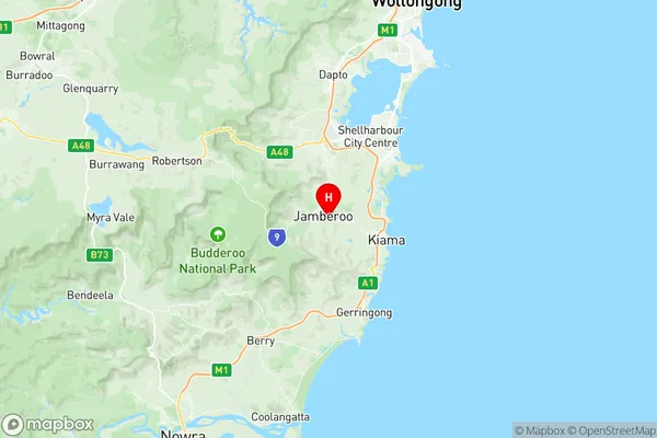 Kiama Hinterland Gerringong, New South Wales Region Map