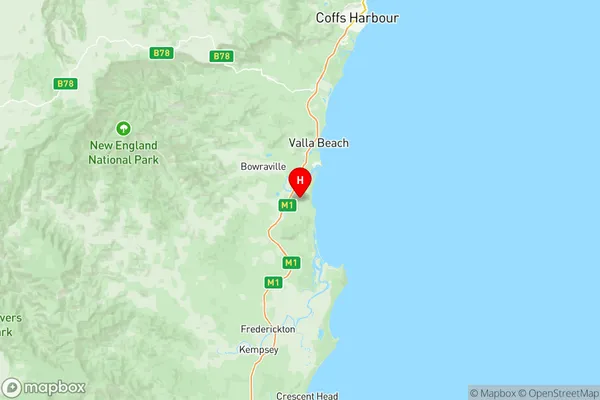 Kempsey Nambucca, New South Wales Region Map