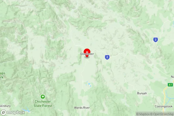 Gloucester, New South Wales Region Map