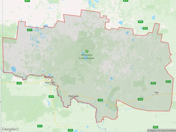 Lower Murray, New South Wales Polygon Area Map