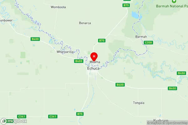 Moama, New South Wales Region Map