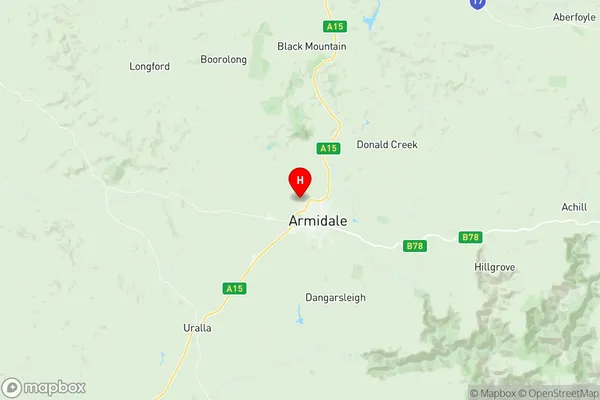 Armidale, New South Wales Region Map