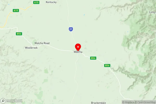 Walcha, New South Wales Region Map