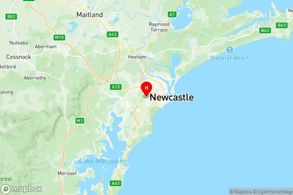Lambton New Lambton, New South Wales Region Map