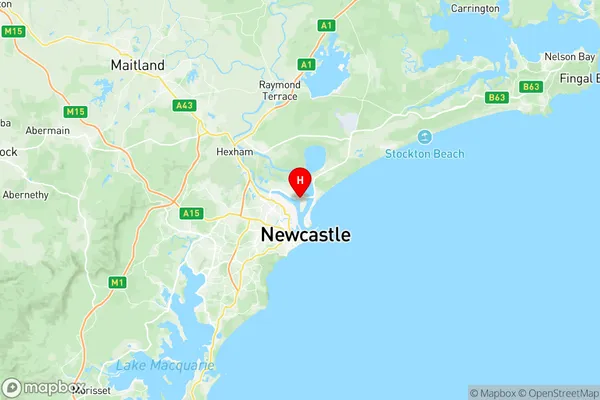 Newcastle Port Kooragang, New South Wales Region Map