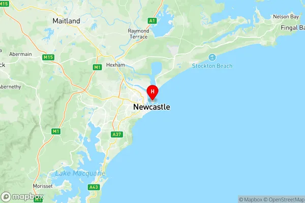 Stockton Fullerton Cove, New South Wales Region Map