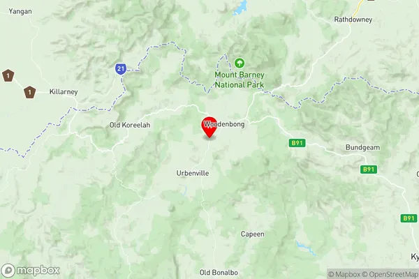 Kyogle, New South Wales Region Map