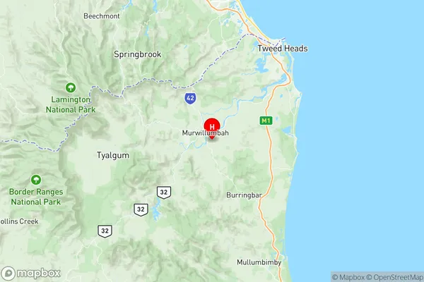 Murwillumbah, New South Wales Region Map