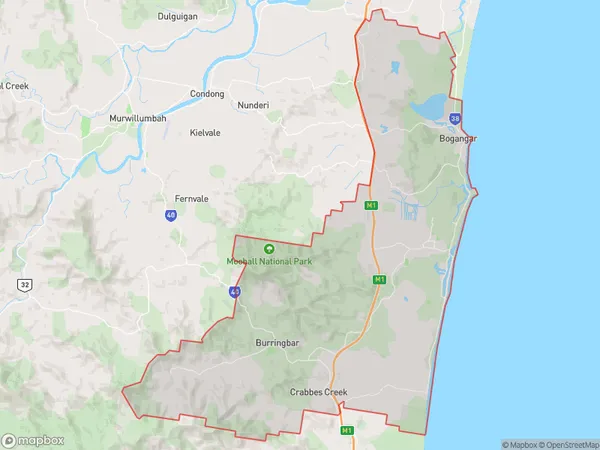 ZipCode 2488 Areas Map for Pottsville