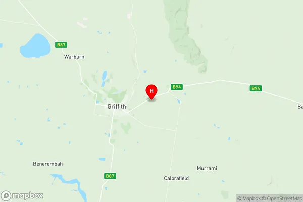 Griffith Region, New South Wales Region Map