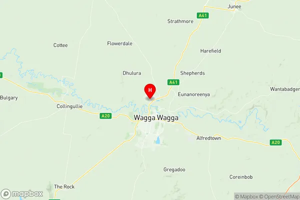 Wagga Wagga North, New South Wales Region Map