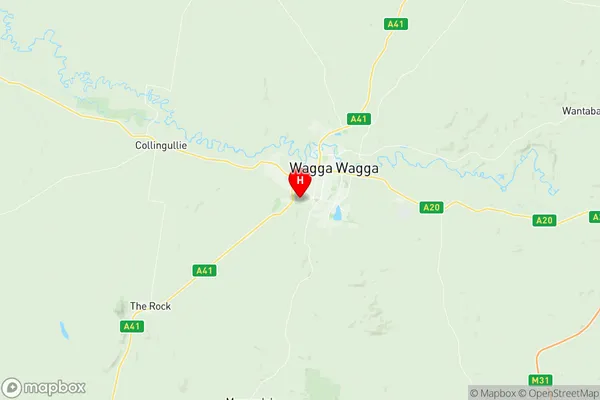Wagga Wagga South, New South Wales Region Map