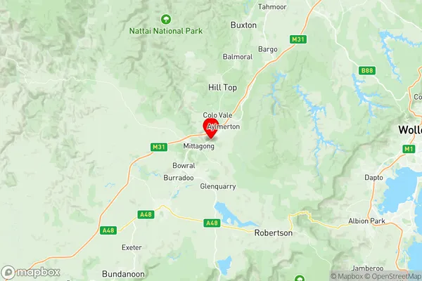 Mittagong, New South Wales Region Map