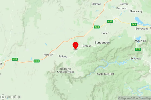 Southern Highlands, New South Wales Region Map