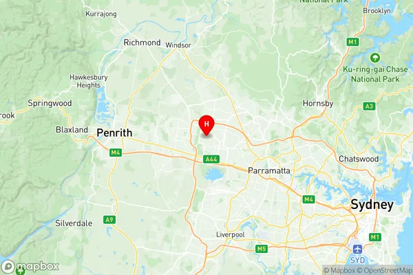 Doonside Woodcroft, New South Wales Region Map