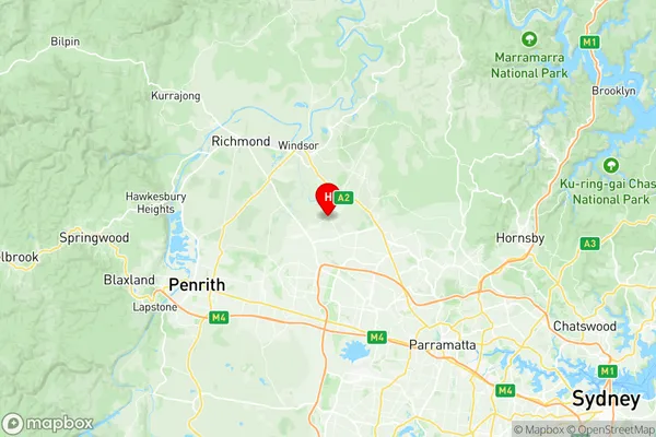 Riverstone Marsden Park, New South Wales Region Map