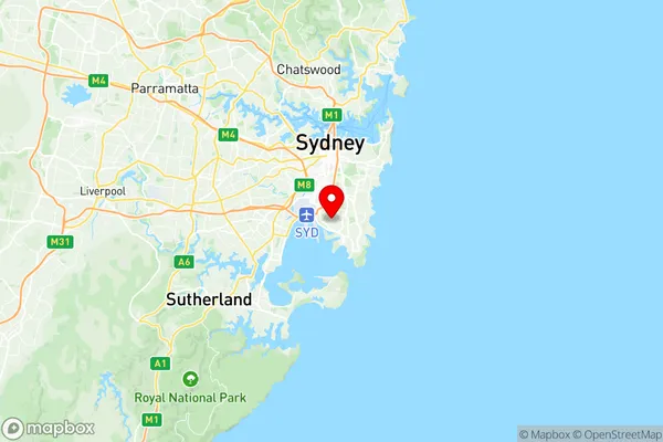 Banksmeadow, New South Wales Region Map