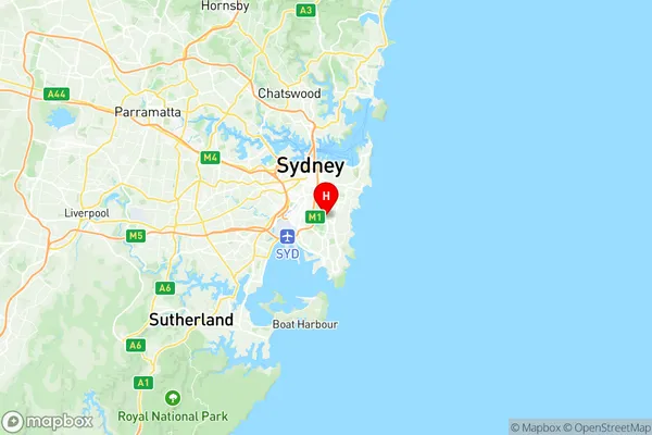 Kingsford, New South Wales Region Map