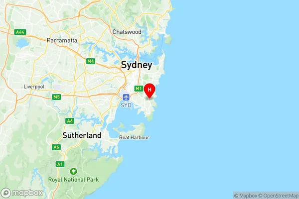 Maroubra South, New South Wales Region Map