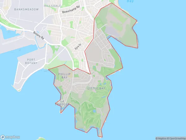 Malabar La Perouse, New South Wales Polygon Area Map