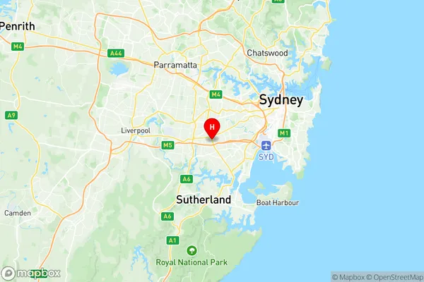 Roselands, New South Wales Region Map