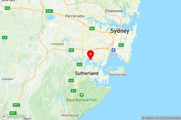 Mortdale Penshurst, New South Wales Region Map