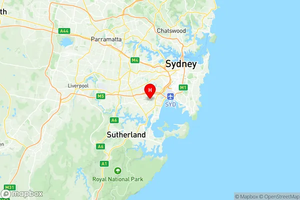 Bexley, New South Wales Region Map
