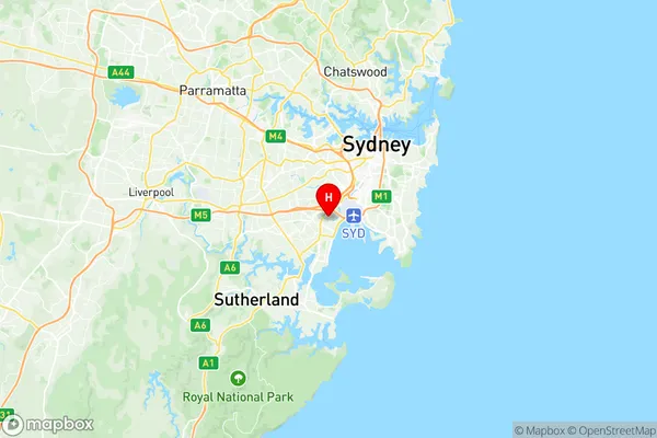 Rockdale Banksia, New South Wales Region Map