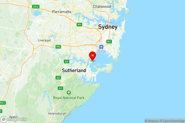Sans Souci Ramsgate, New South Wales Region Map