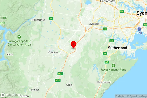 Claymore Eagle Vale Raby, New South Wales Region Map
