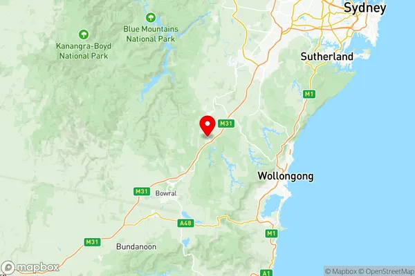 Wollondilly, New South Wales Region Map