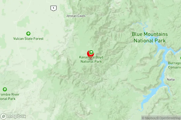 Blue Mountains South, New South Wales Region Map