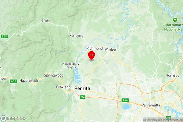 Yarramundi Londonderry, New South Wales Region Map