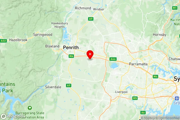 St Clair, New South Wales Region Map