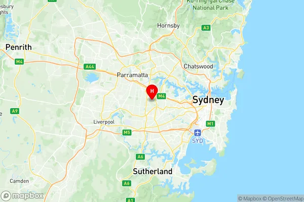 Rookwood Cemetery, New South Wales Region Map