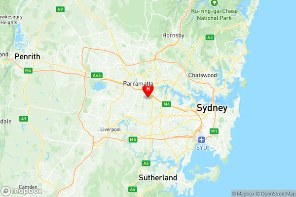 Auburn Central, New South Wales Region Map