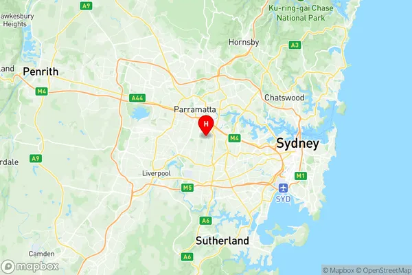 Auburn South, New South Wales Region Map