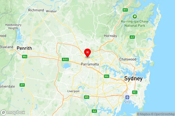 Northmead, New South Wales Region Map