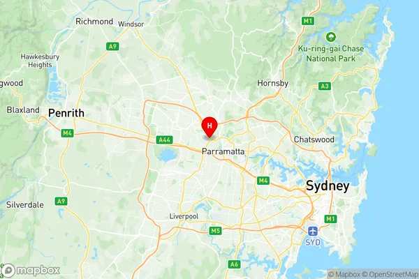 Toongabbie Constitution Hill, New South Wales Region Map