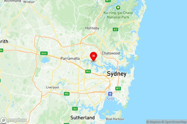 Putney, New South Wales Region Map